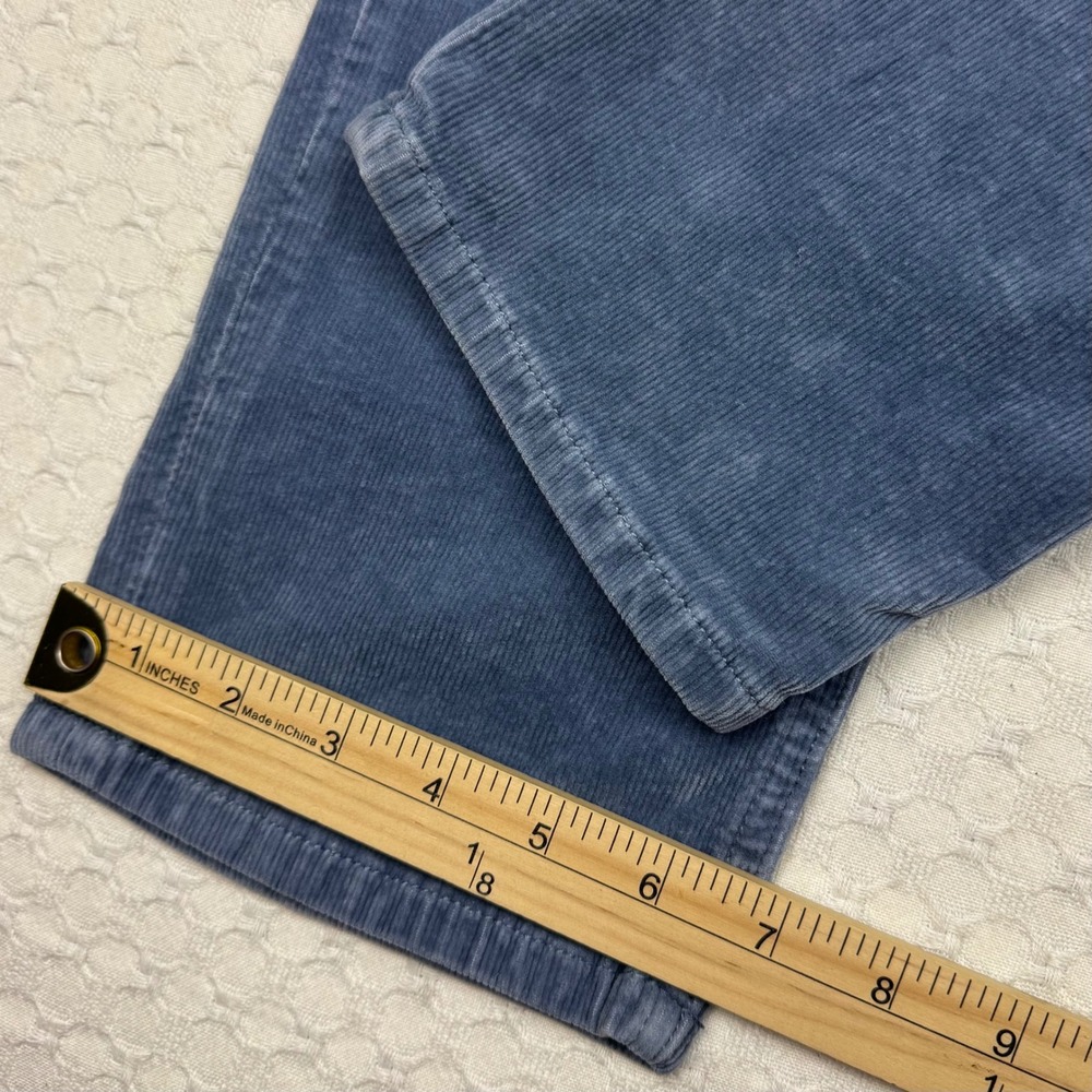 Dear John Blaire Straight Corduroy Pants Womens Size 28 Dusty Blue Stretch - Picture 9 of 11